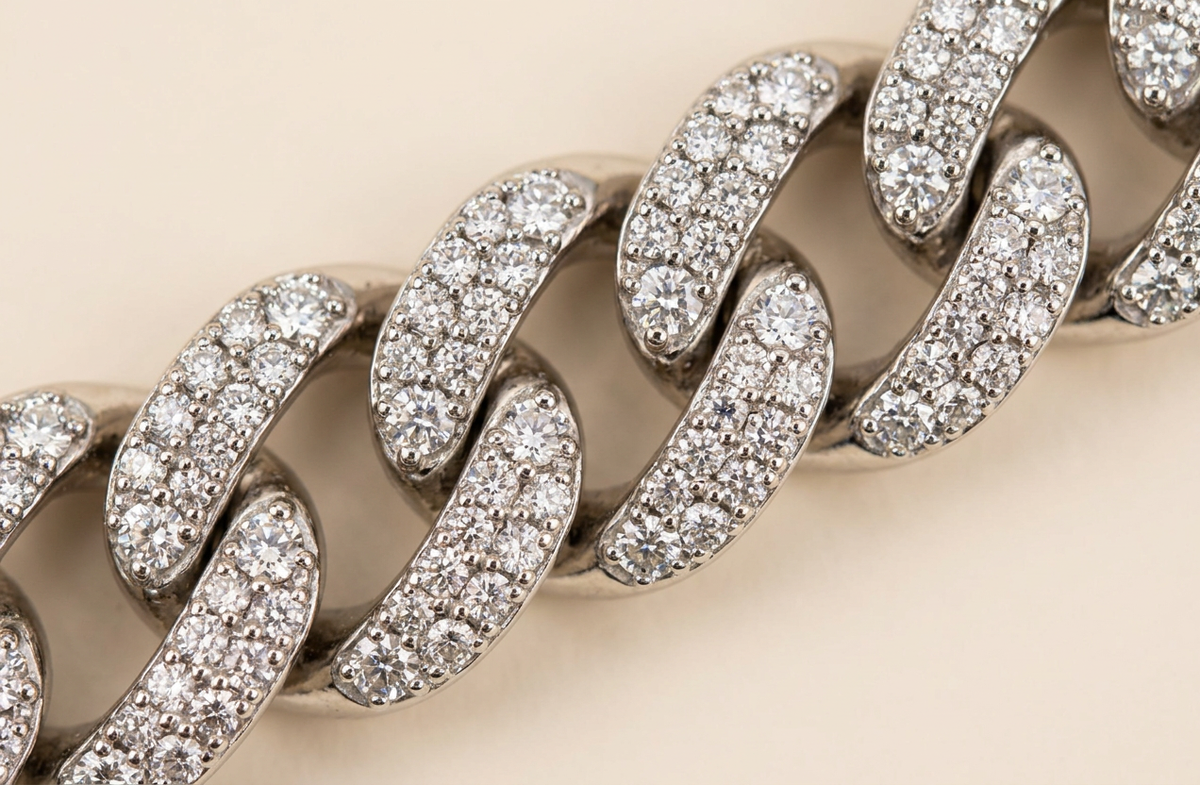Pulsera Glacé - Macro diamantes