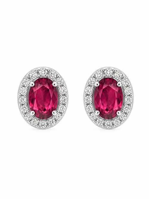 Rose Tourmaline Halo