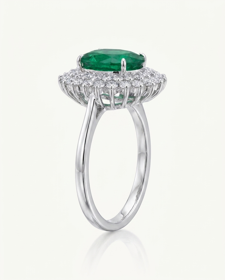 Anillo Émeraude Royale - Vista lateral variante
