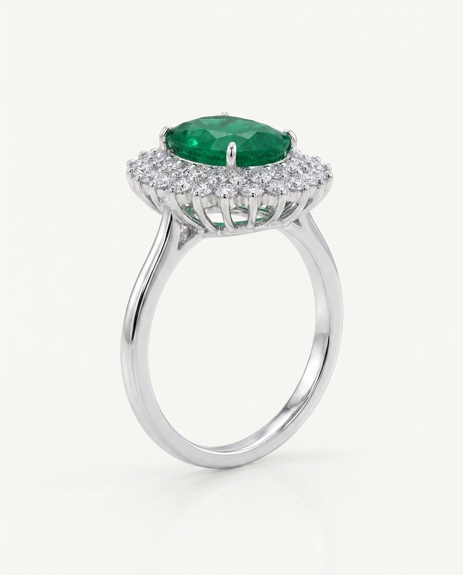Anillo Émeraude Royale - Vista lateral perfil