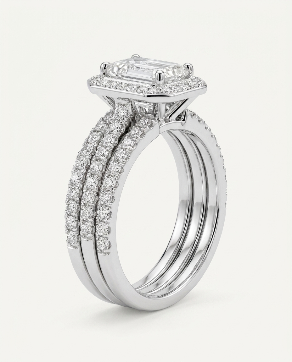 Anillo Éclat Lumière - Vista lateral variante