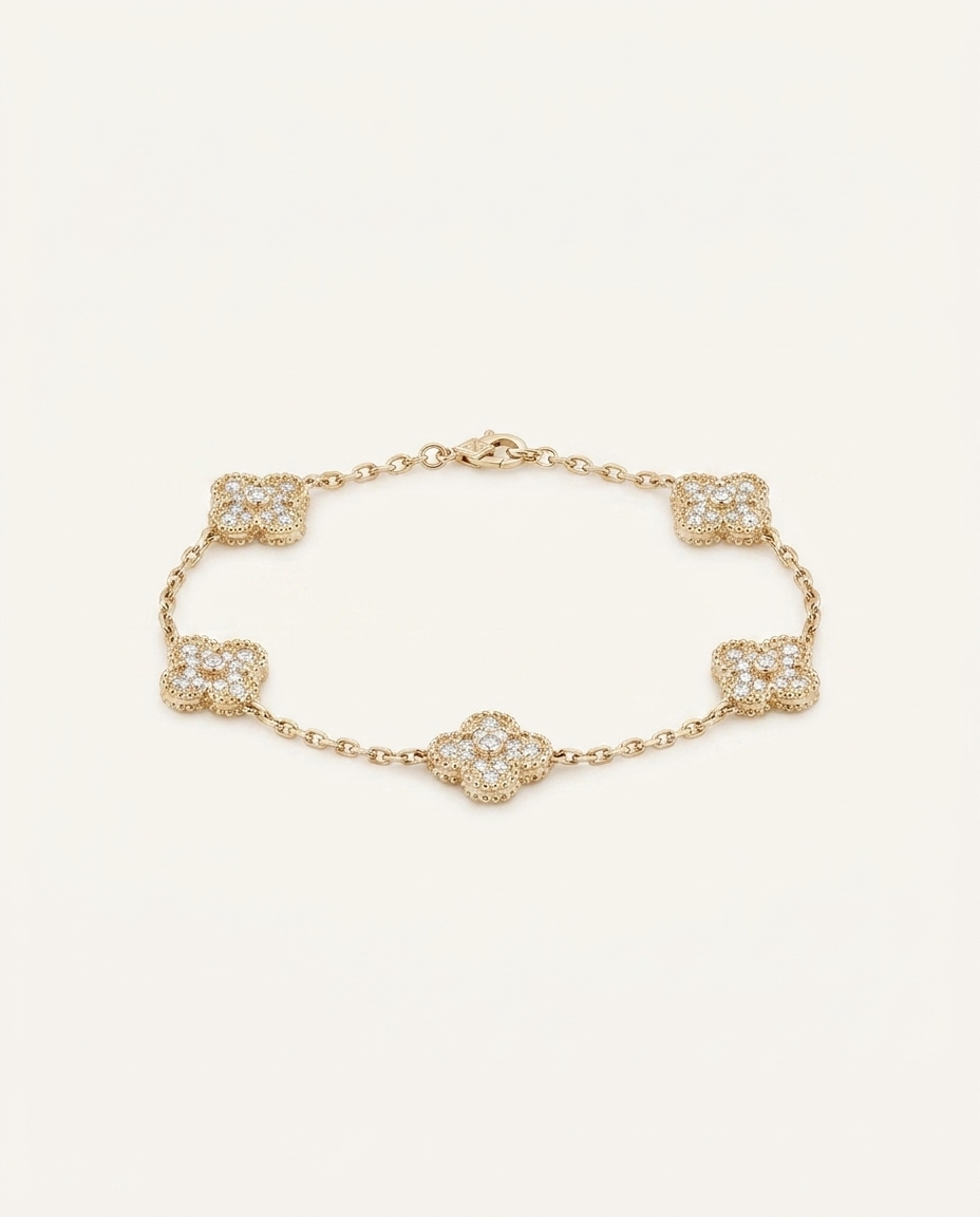 Brazalete Alouette - Vista frontal fondo crema