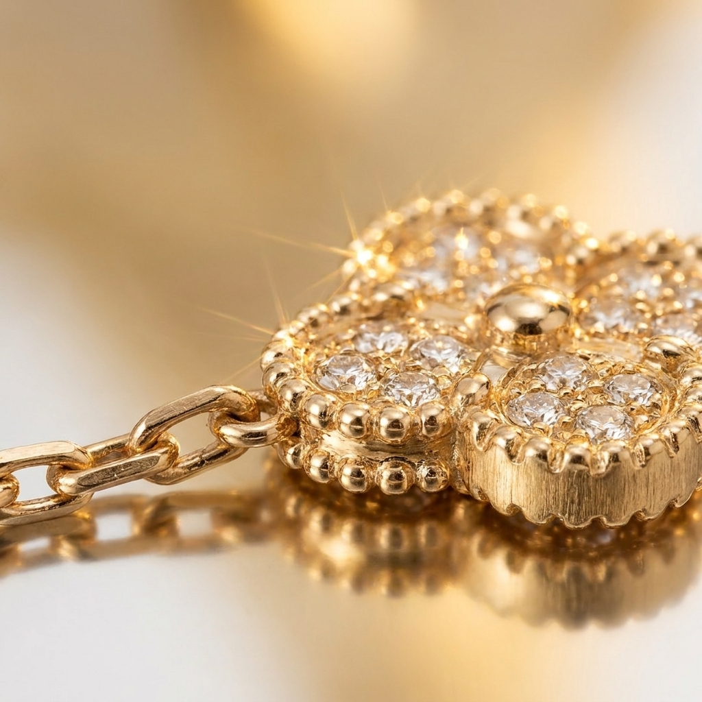 Brazalete Alouette - Close-up detalle oro