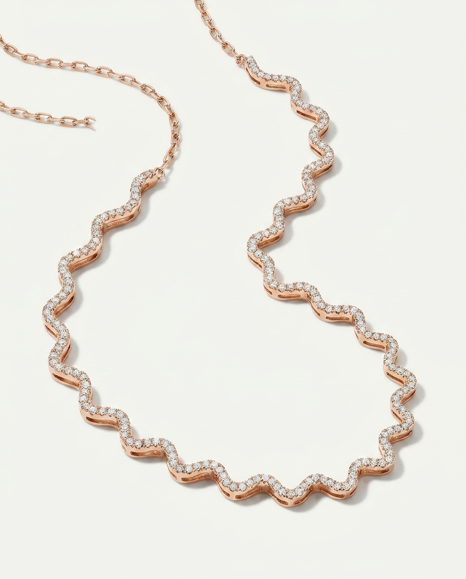 Collar Ondine Pavé - Vista completa extendida