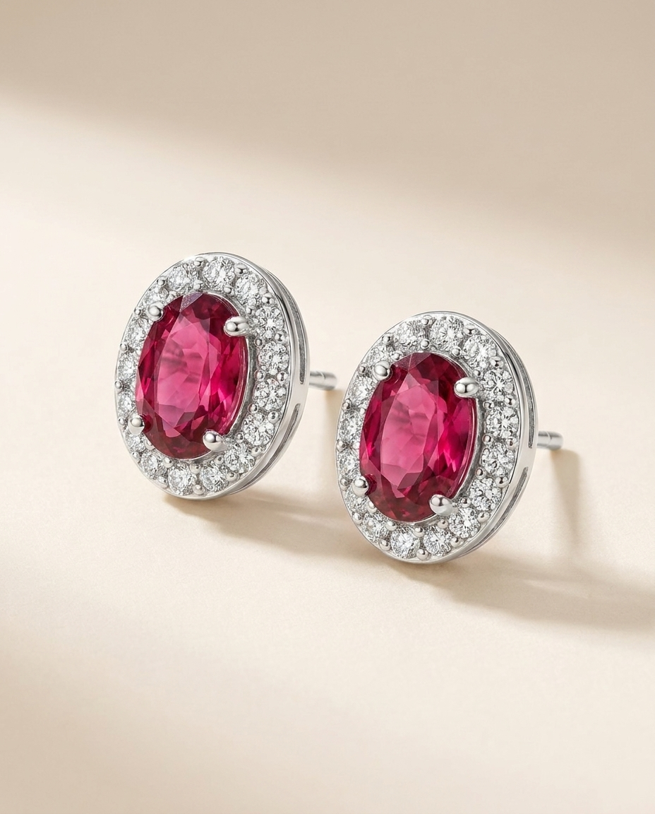 Rose Tourmaline Halo