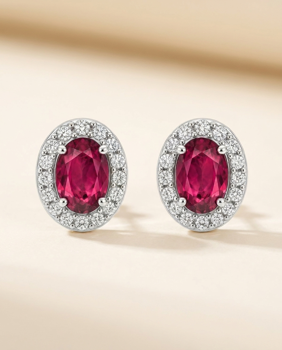 Rose Tourmaline Halo
