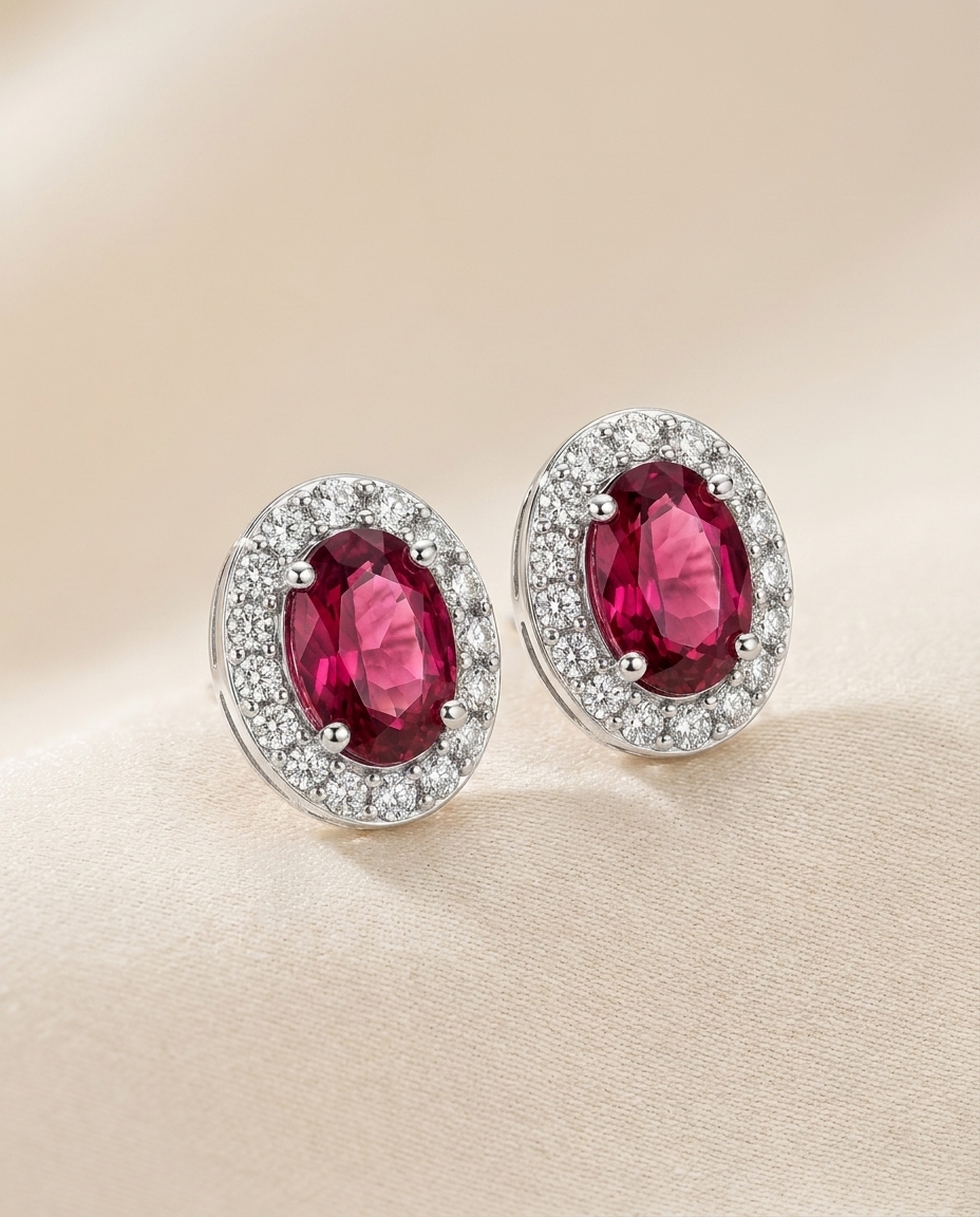 Rose Tourmaline Halo