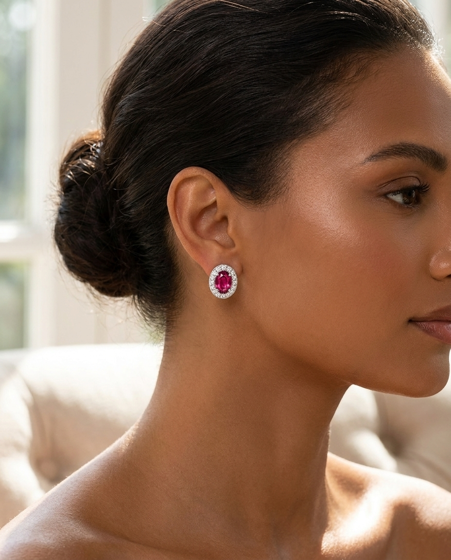 Rose Tourmaline Halo