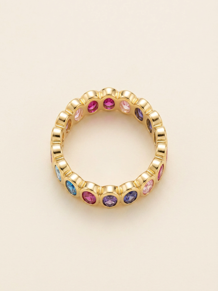 Anillo Iris - Flat top