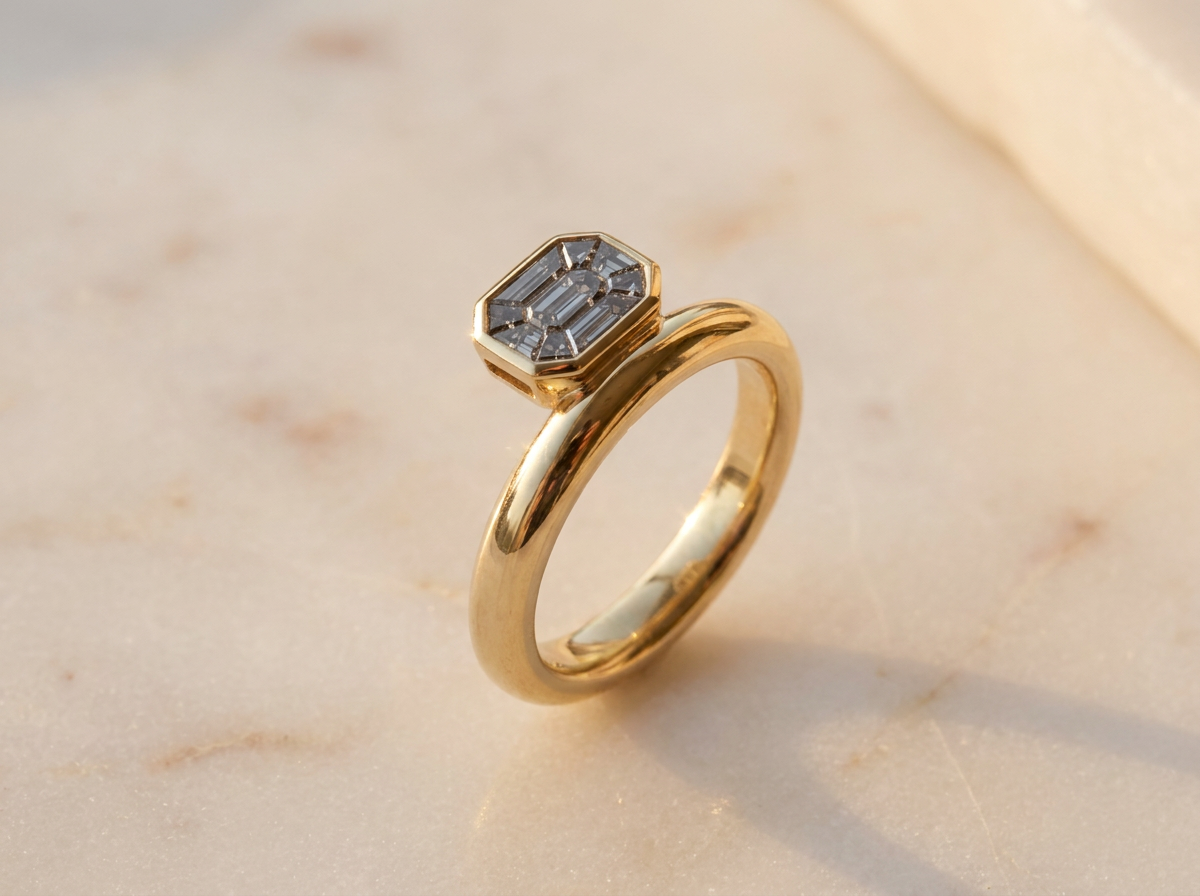 Anillo Octave - Editorial mármol