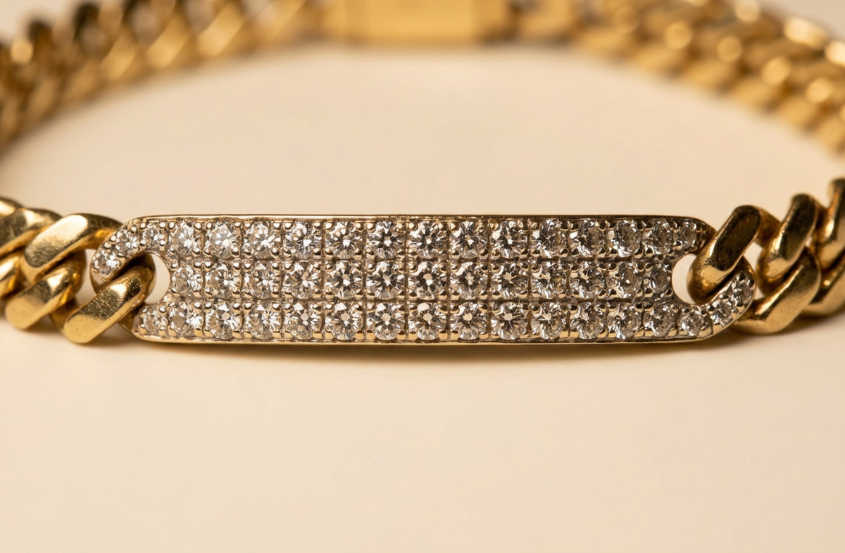 Pulsera Signature - Macro diamantes