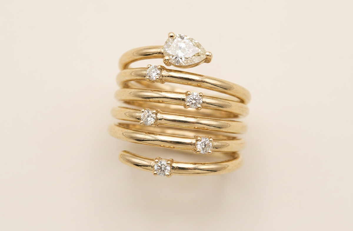 Anillo Spirale - Vista frontal