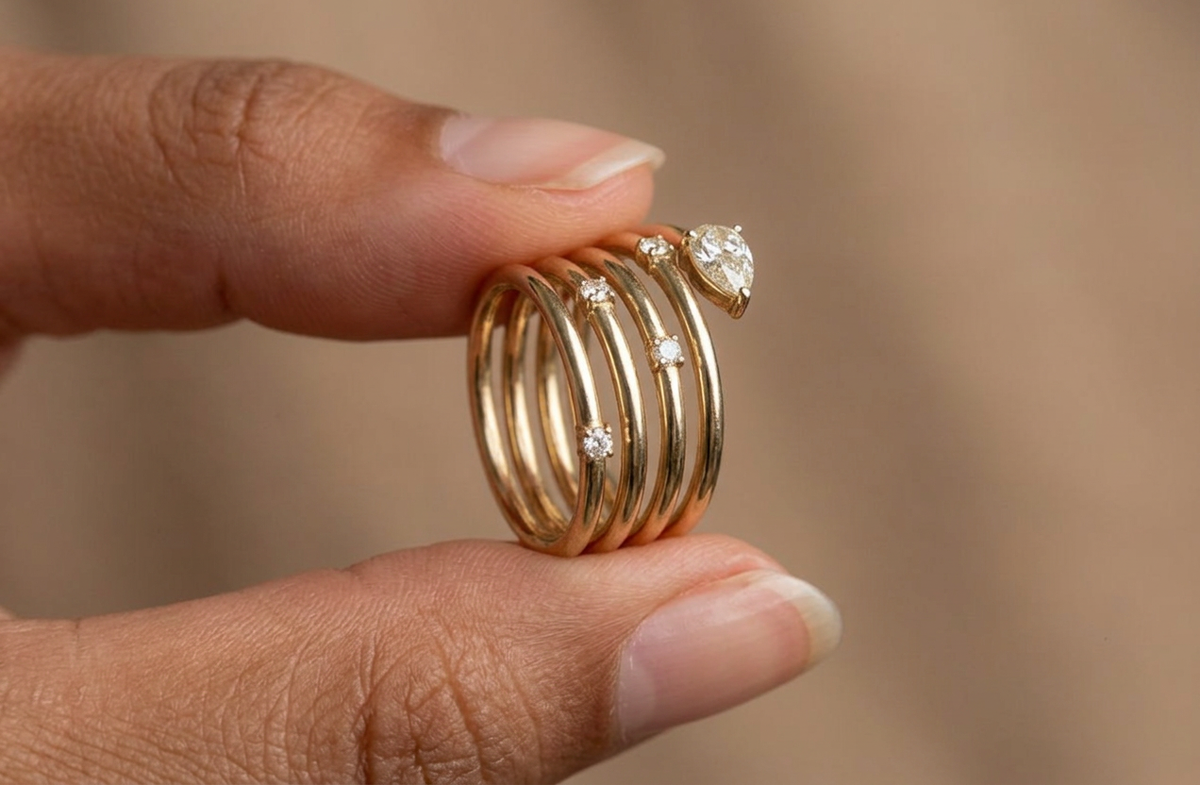Anillo Spirale - Escala real